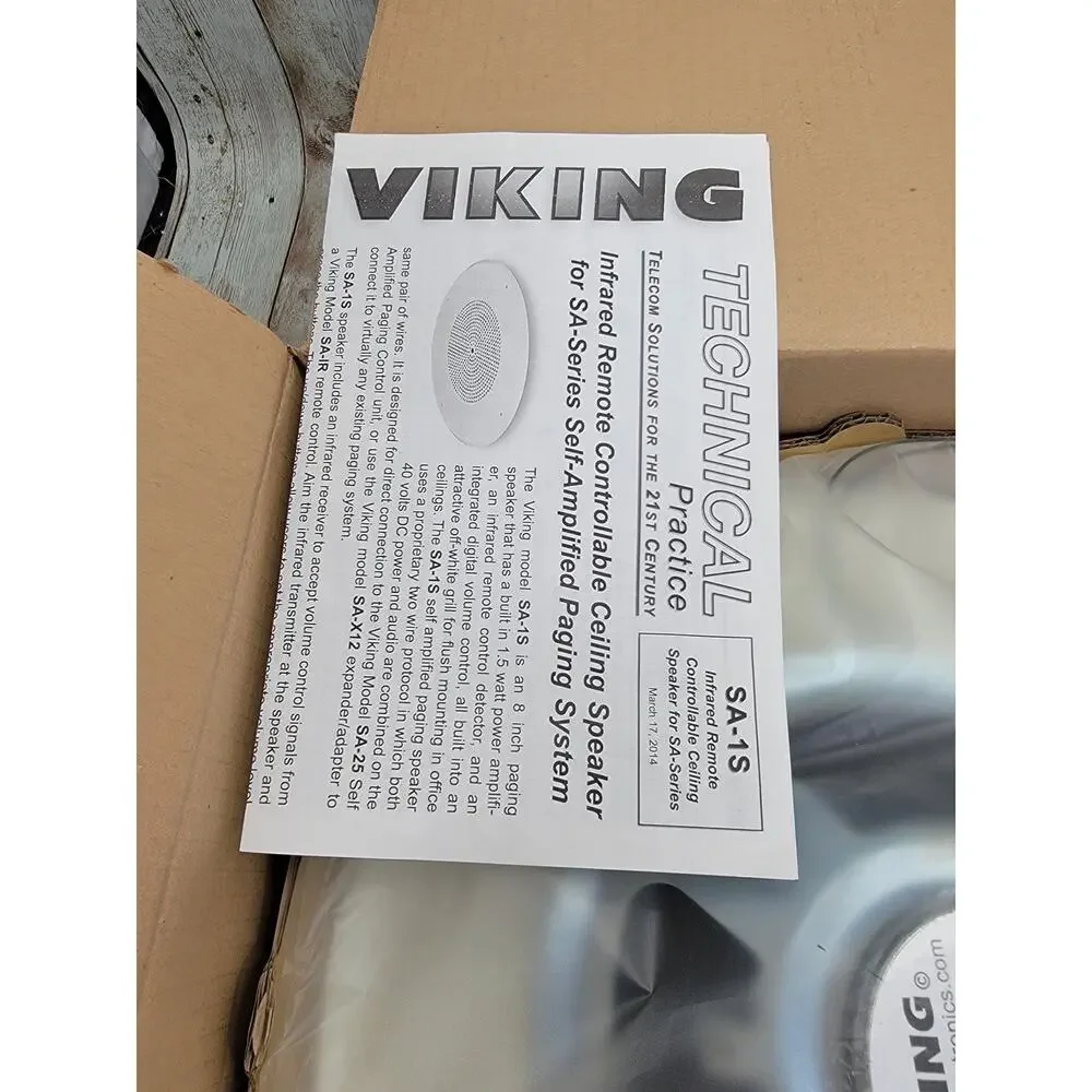 Viking Electronics Model: SA-1S Speaker